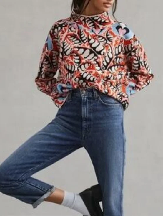 Maeve by Anthropologie Carys Mock-neck Pullover Sweater - Picture 2 of 9